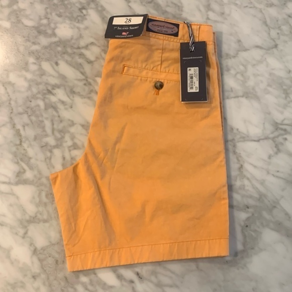 Vineyard Vines 7” Island Short, melon/orange, 28” waist, NWT